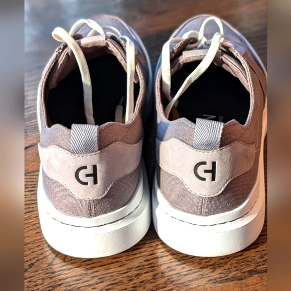 Cole Haan Grand Pro 360 OS Canvas Court Deck Shoes Gray/White Mens 13 - Picture 6 of 7